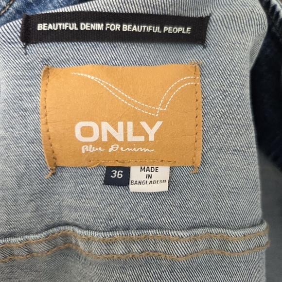 ONLY Light Blue Denim Jean Jacket - Picture 2 of 2
